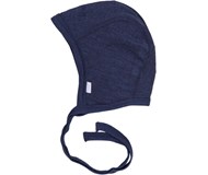 Marineblå uld/silke hjelm fra Joha