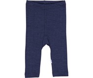 Marineblå uld/silke leggings