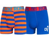 Ronaldo boxershorts, blå/orange, 2-pak (10-12 år)