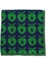 Småfolk håndklæde navy med grønne æbler