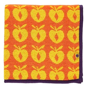 Småfolk håndklæde orange med gule æbler