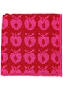 Småfolk håndklæde rød med pink æbler