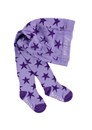 Lavendel strømpebukser med lilla stjerner fra Fuzzies