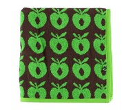 Småfolk håndklæde brun med grønne æbler