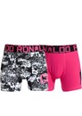 Ronaldo boxershorts, sort/pink, 2-pak