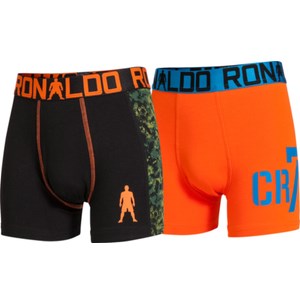 Ronaldo boxershorts, sort/orange, 2-pak